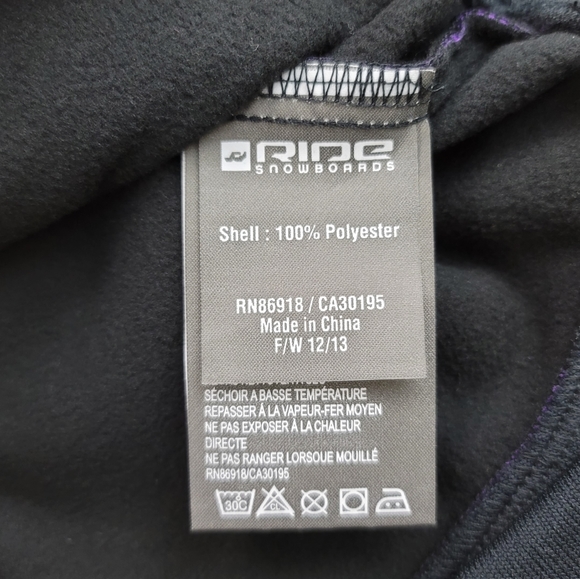 Ride Snowboards JUDKINS Fleece Crew Jacket Sz XS - Picture 14 of 16